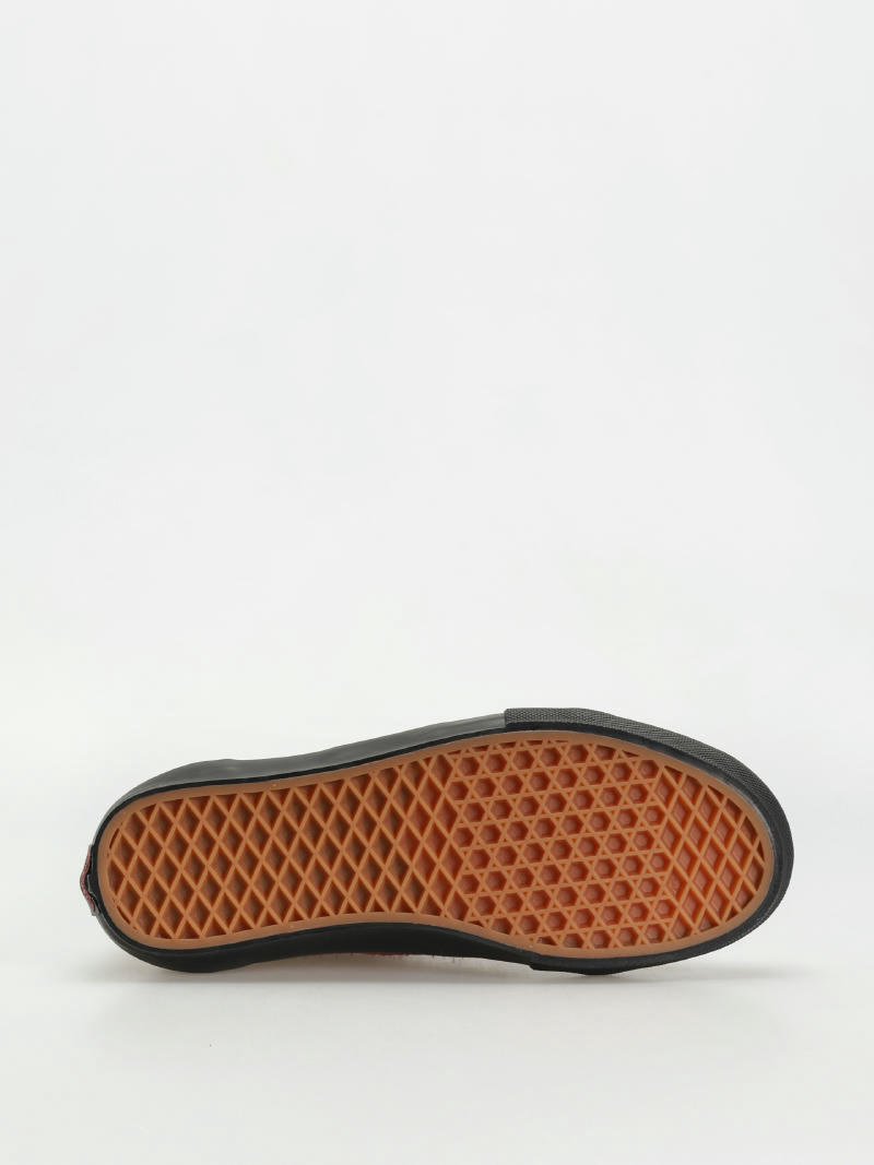 Vans Skate Old Skool - Hairy Suede Black / Burgundy