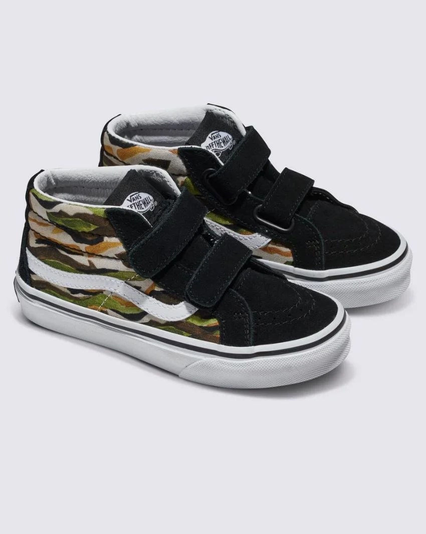 Vans Sk8-Mid Reissue V Kids - Painted Camo Green/Multi