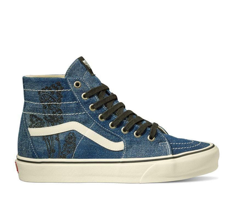 Vans Sk8-Hi Tapered Denim Embroidery Navy / White