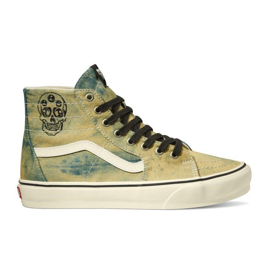 Vans Sk8-Hi Tapered Denim Embroidery Olive / White