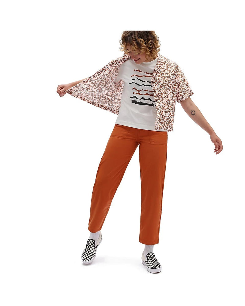 Vans Textured Waves Pant - Bombay Brown