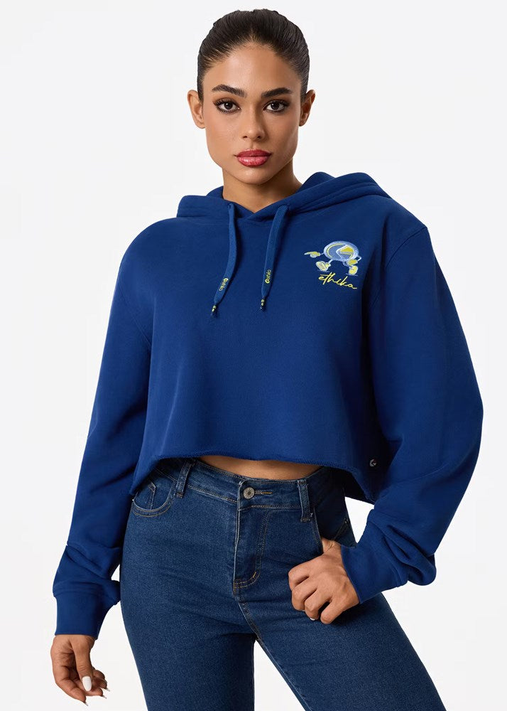 Ethika Womens Walk This Way Crop Hoodie