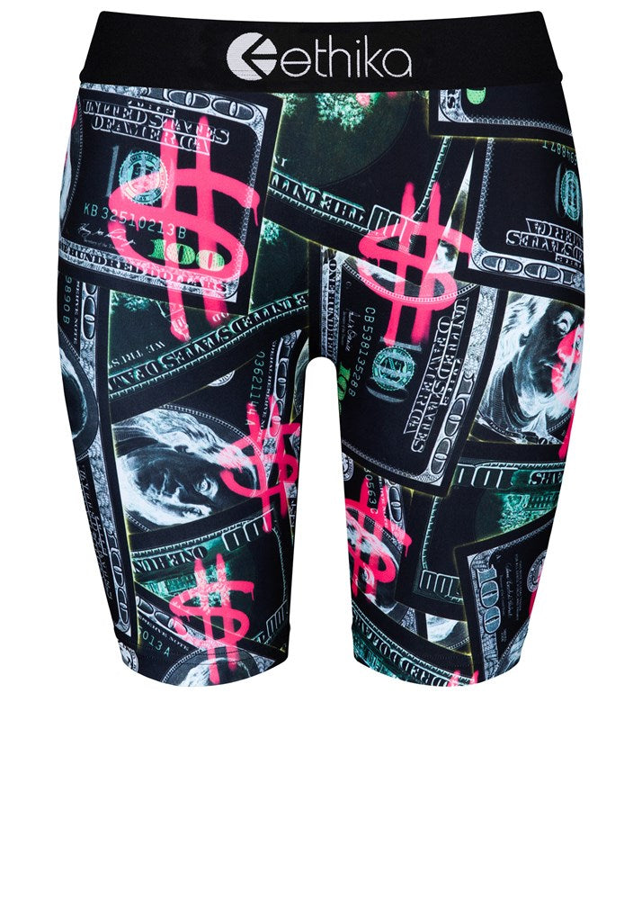 Ethika Womens Printing Money Bikershort Staple
