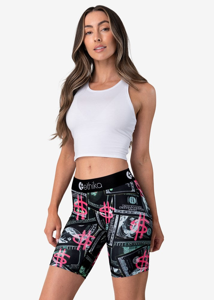 Ethika Womens Printing Money Bikershort Staple