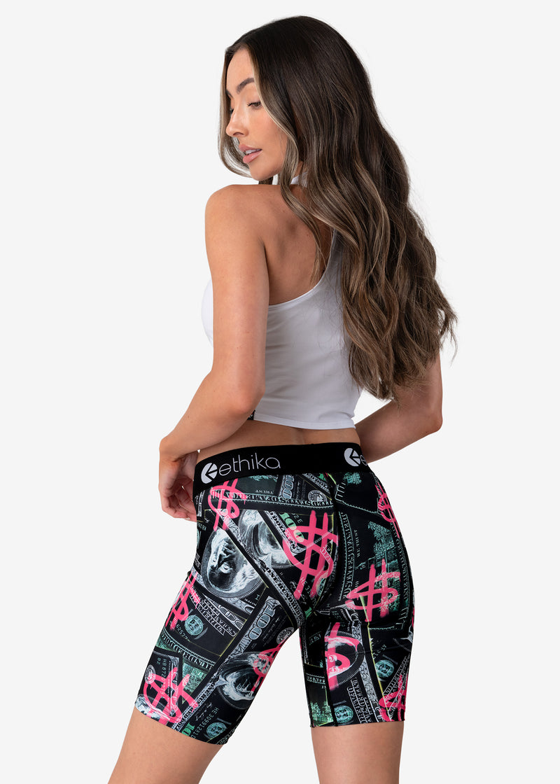 Ethika Womens Printing Money Bikershort Staple