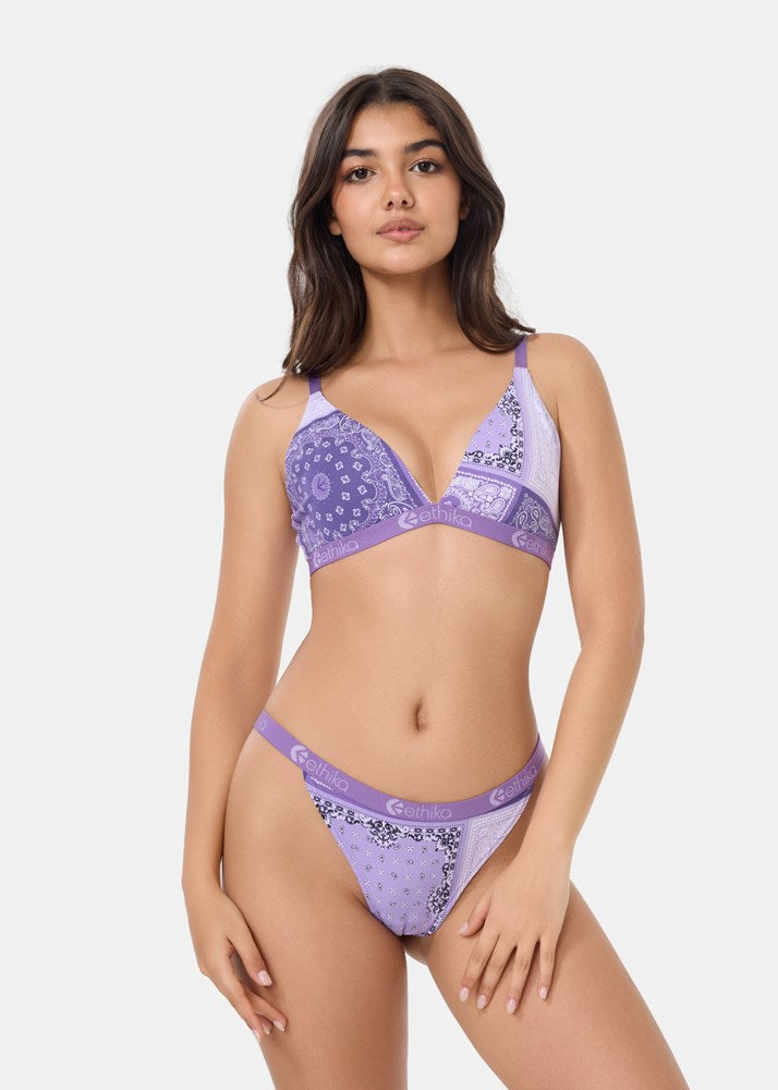 Ethika Womens Muted Motifs Brazilian Cheeky