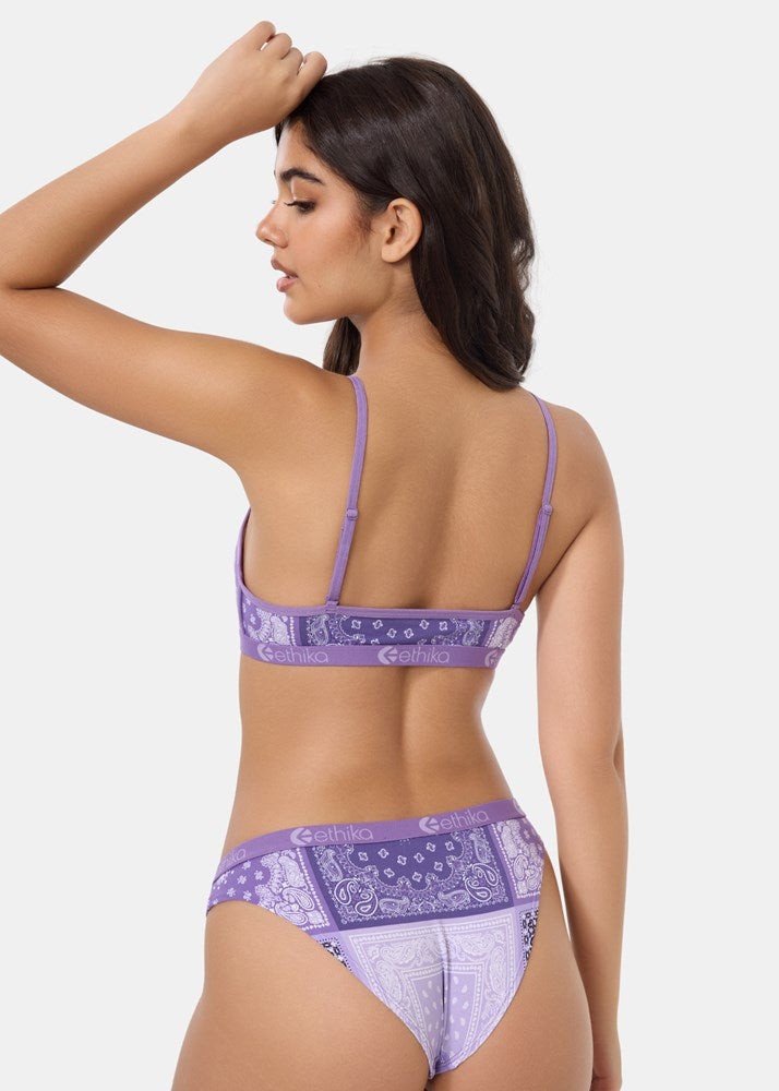 Ethika Womens Muted Motifs Bralette