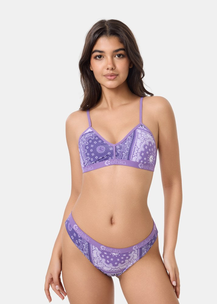 Ethika Womens Muted Motifs Bralette