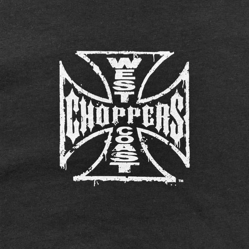 West Coast Choppers Weathered Cross - Black