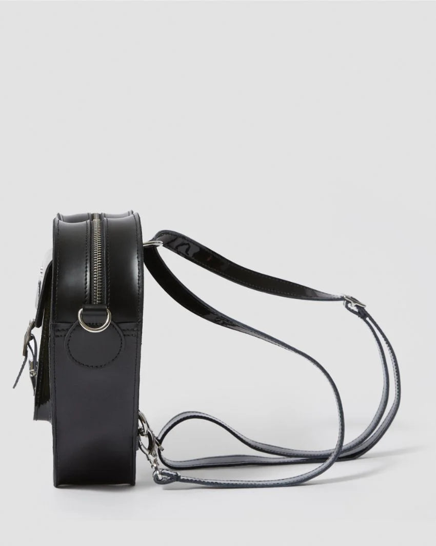 Dr. Martens Heart Backpack - Black Kiev & Patent Lamper