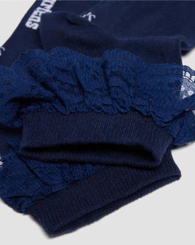 Dr Martens Frill Sock Organic Cotton Blend - Midnight Blue