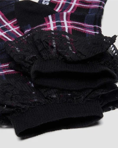 Dr Martens Frill Sock Organic Cotton Blend - Pink Multi