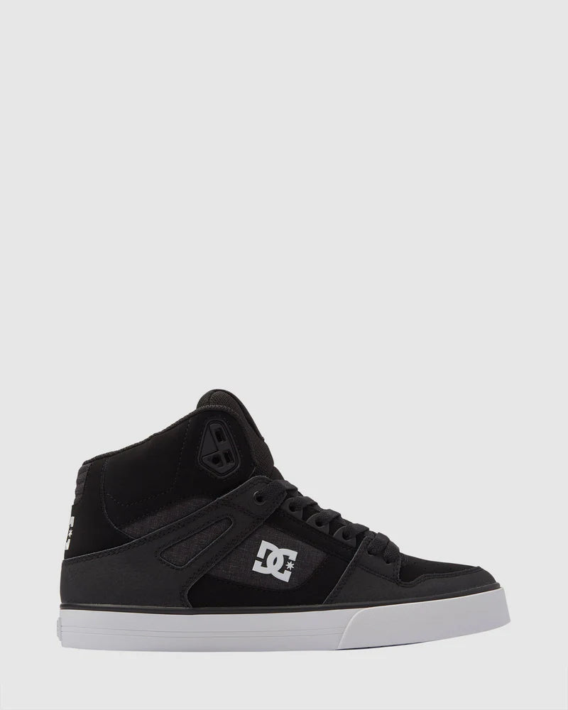 DC Pure High-Top WC - Black/White/Battleship