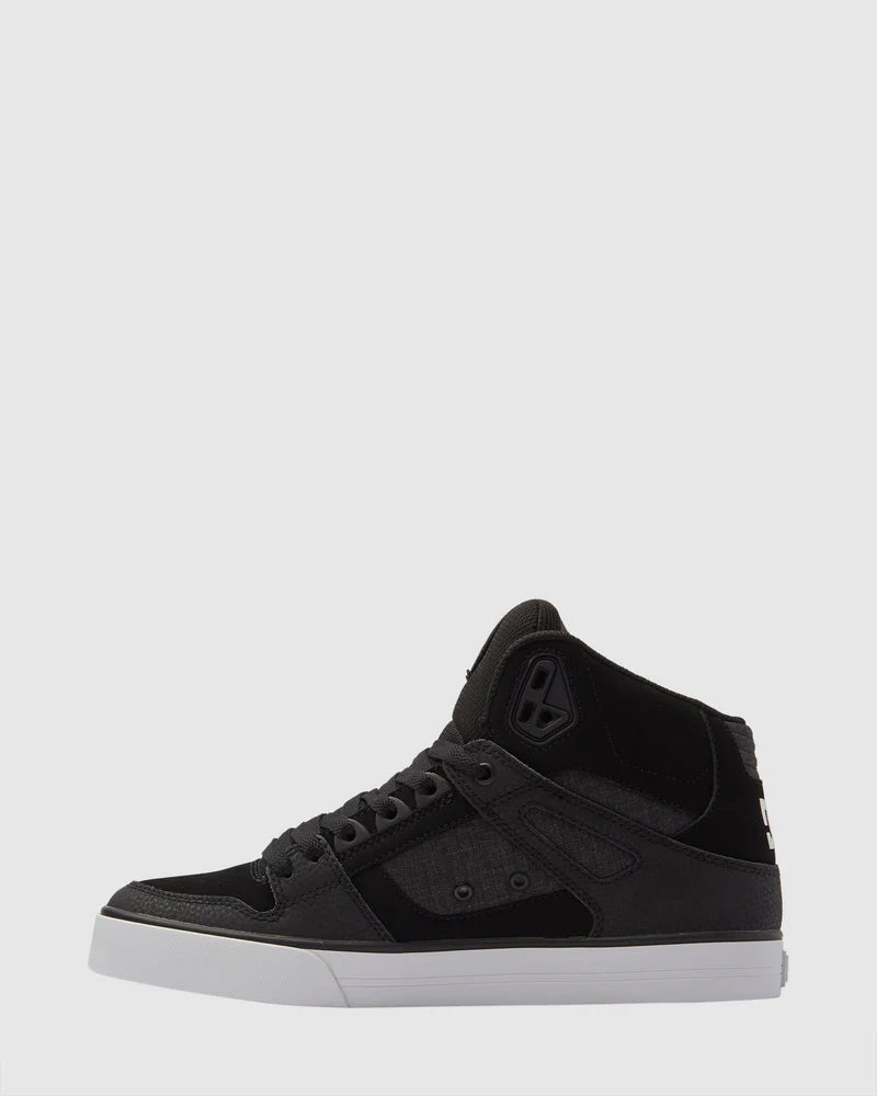 DC Pure High-Top WC - Black/White/Battleship