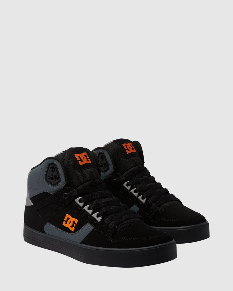 DC Pure High-Top WC - Black/Orange/Grey