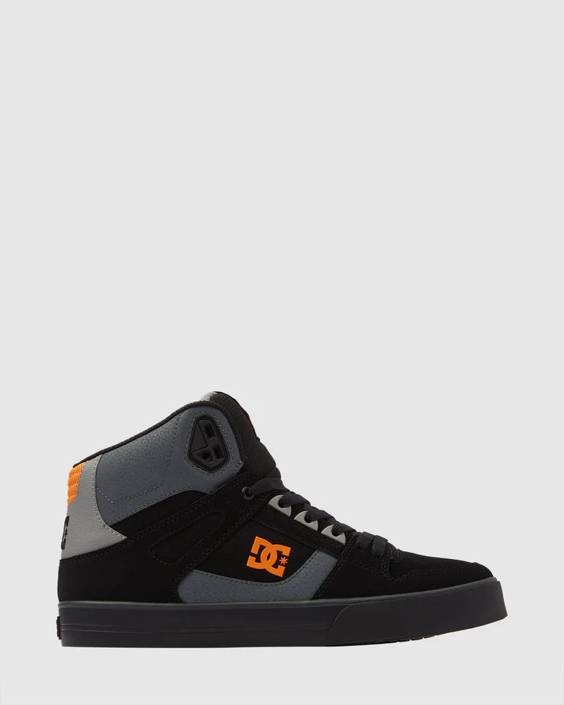 DC Pure High-Top WC - Black/Orange/Grey