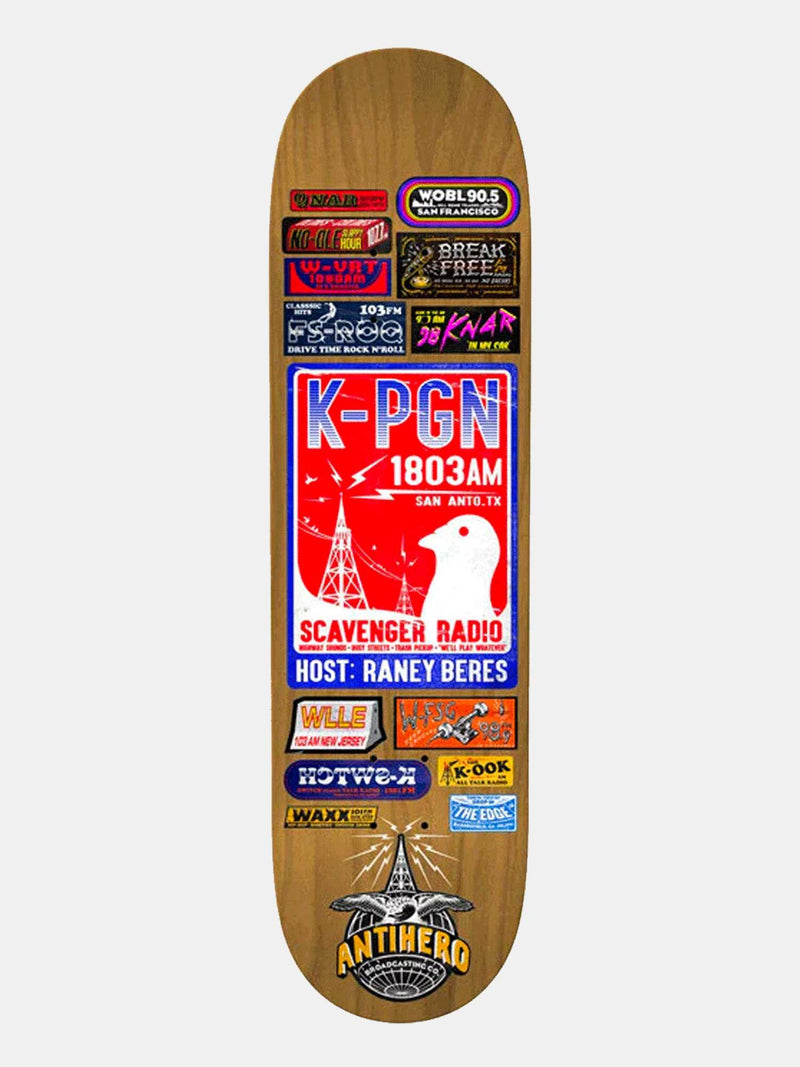Anti Hero Deck Raney Beres Broadcasting - Assorted Stains - Empire Skate