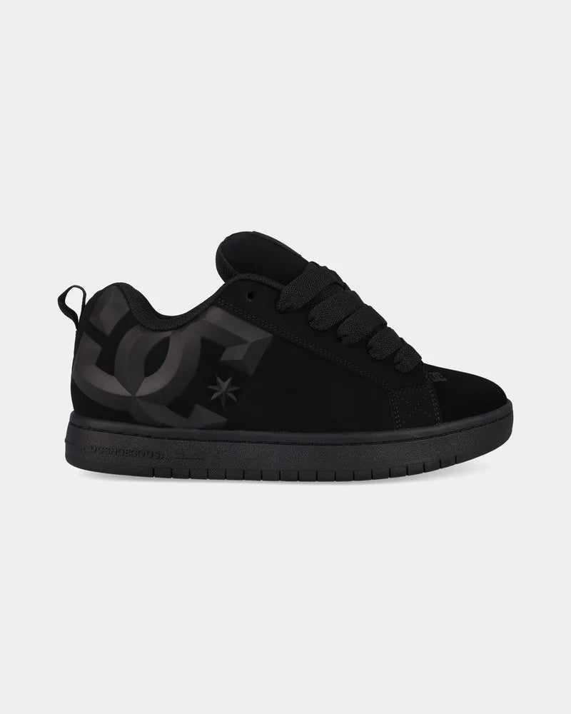 DC Court Graffik Beveled - Black/Black/Grey