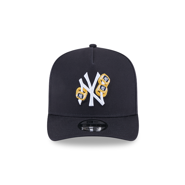 New Era New York Yankees 3 Times Navy 9FIFTY A-Frame Snapback
