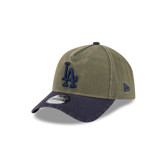 New Era Los Angeles Dodgers New Olive Navy Washed 9FORTY A-Frame Snapback