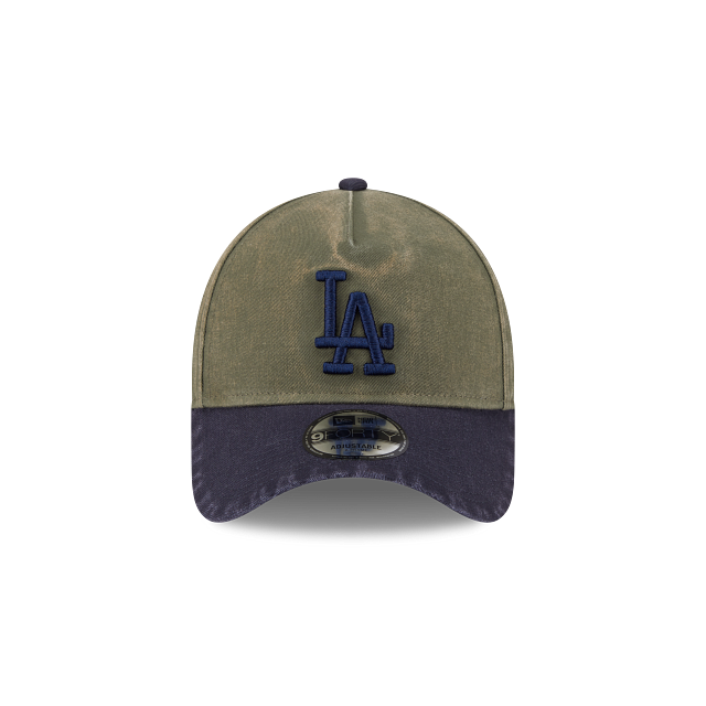 New Era Los Angeles Dodgers New Olive Navy Washed 9FORTY A-Frame Snapback