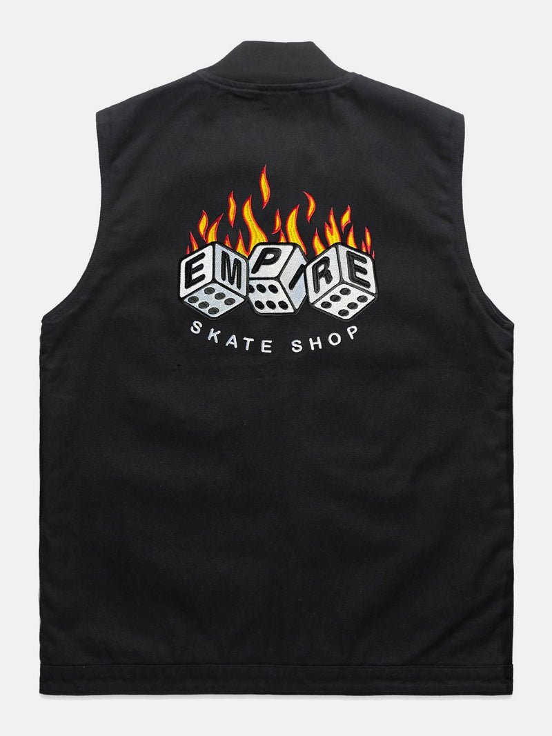 Empire Flaming Dice Vest