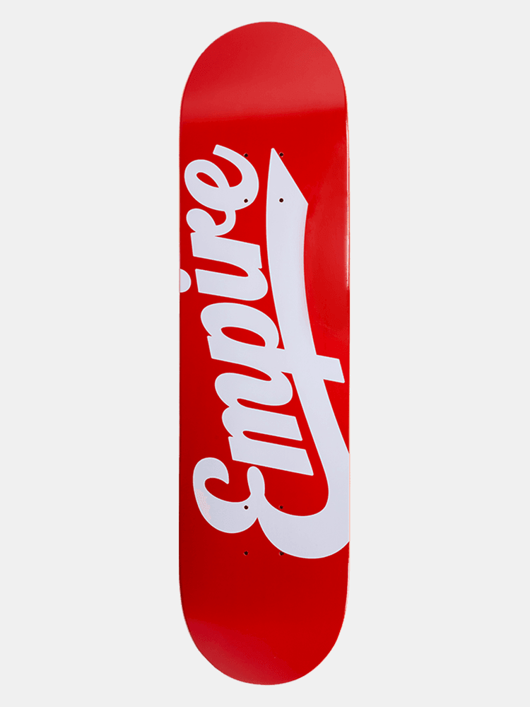 Empire Logo Hit Deck - Tomato - Empire Skate NZ