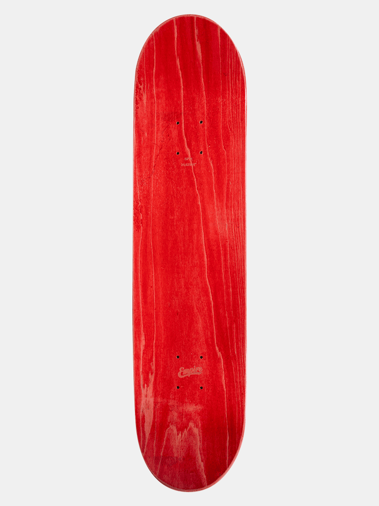 Empire Logo Hit Deck - Tomato - Empire Skate NZ