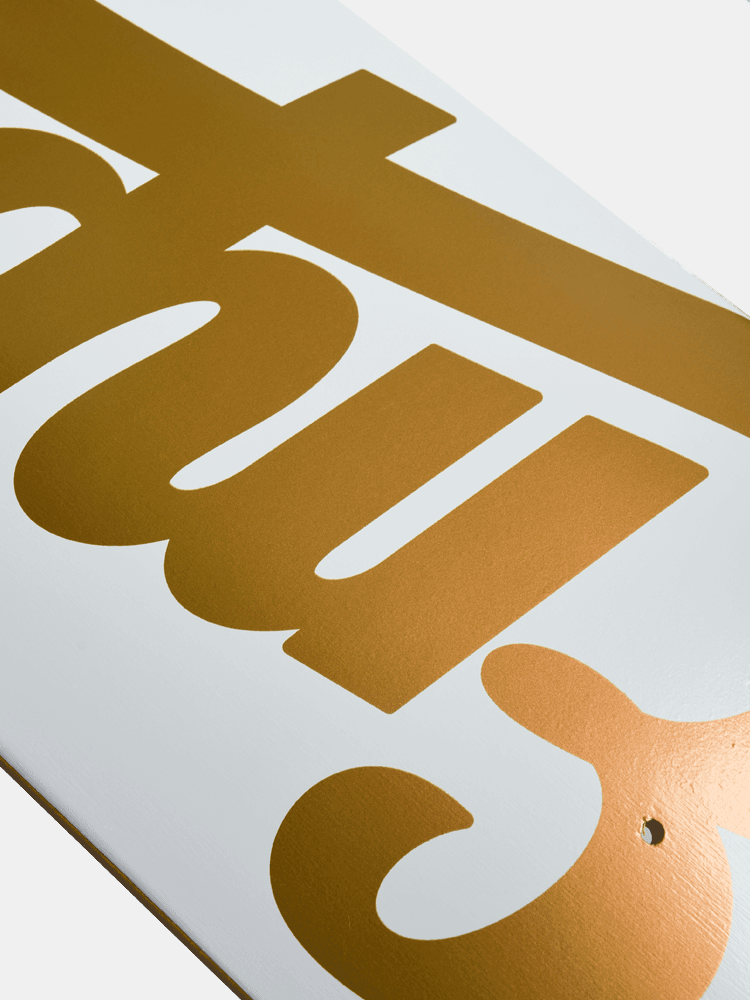 Empire Logo Hit Deck - White / Gold-Decks-Empire Skate