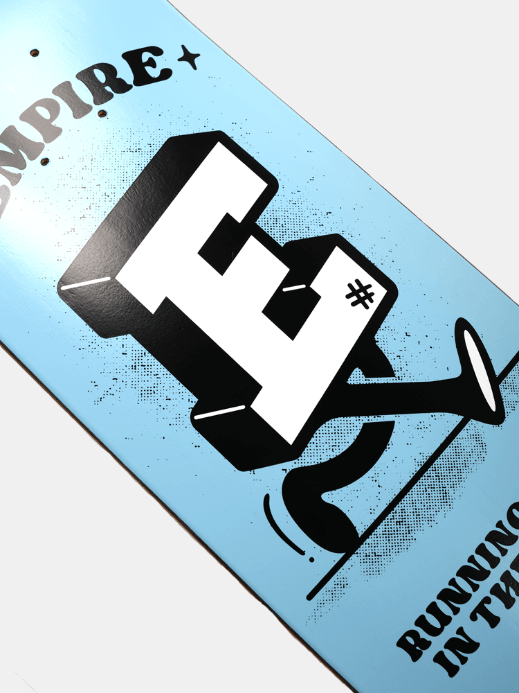 Empire Run'it Deck - Blue 8.125"-Decks-Empire Skate