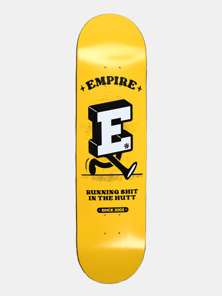 Empire Run'it Deck - Yellow 8"-Decks-Empire Skate
