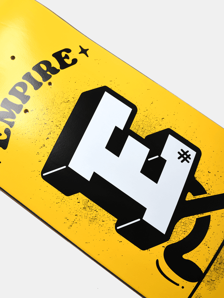 Empire Run'it Deck - Yellow 8"-Decks-Empire Skate
