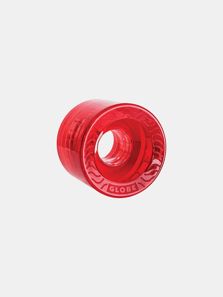 Globe Retro Flex Cruiser Wheels - Clear Red-Wheels-Empire Skate