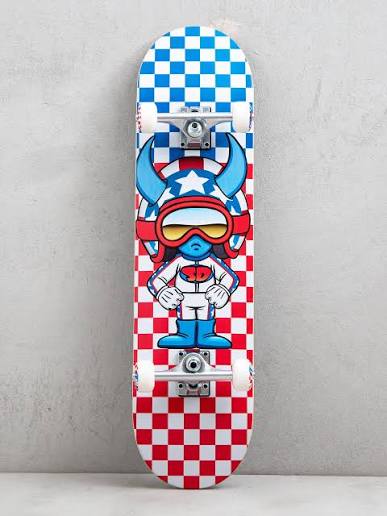 Speed Demons Stars 8.0" Complete Red/White/Blue Checks
