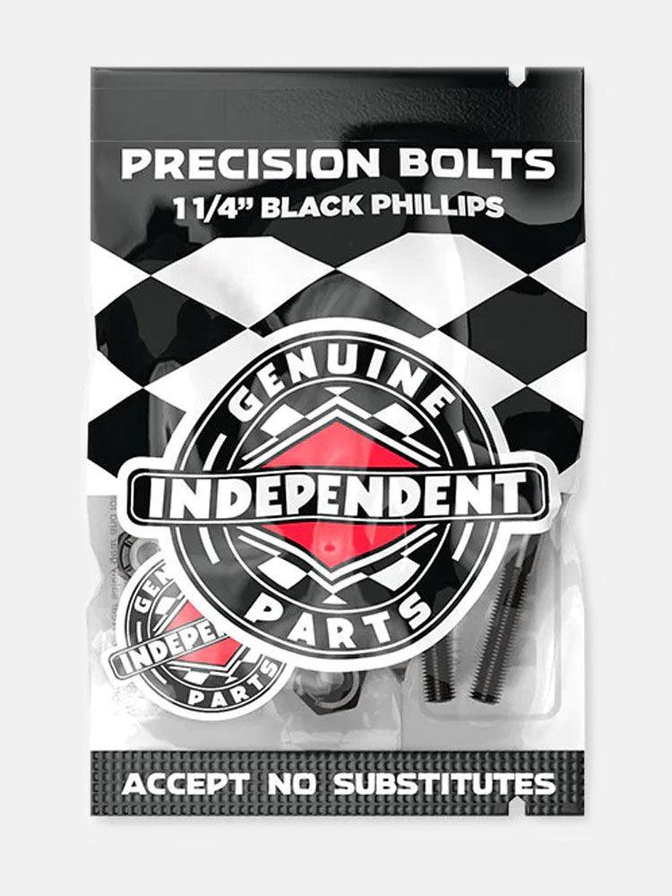 Independent Precision Bolts 1.25" Phillips - Black - Empire Skate NZ