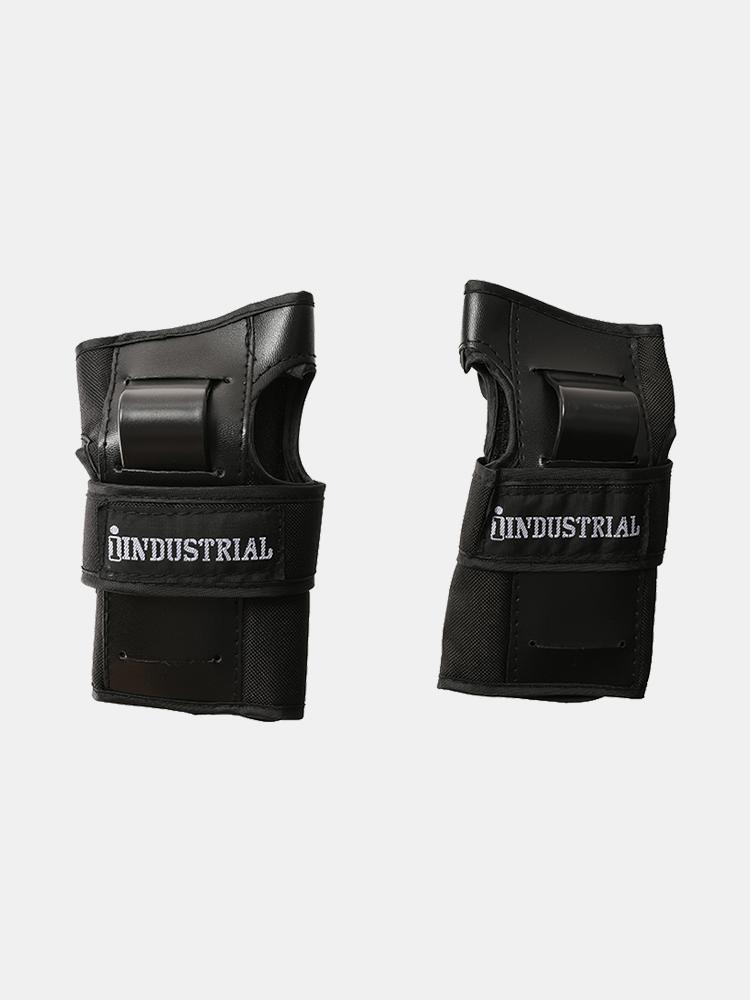 Industrial Safety Pads (3 Set) - Black / White-Safety Pads-Empire Skate