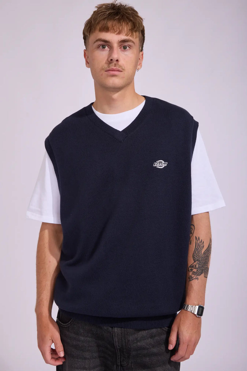 Dickies Knitted Vest - Night Sky