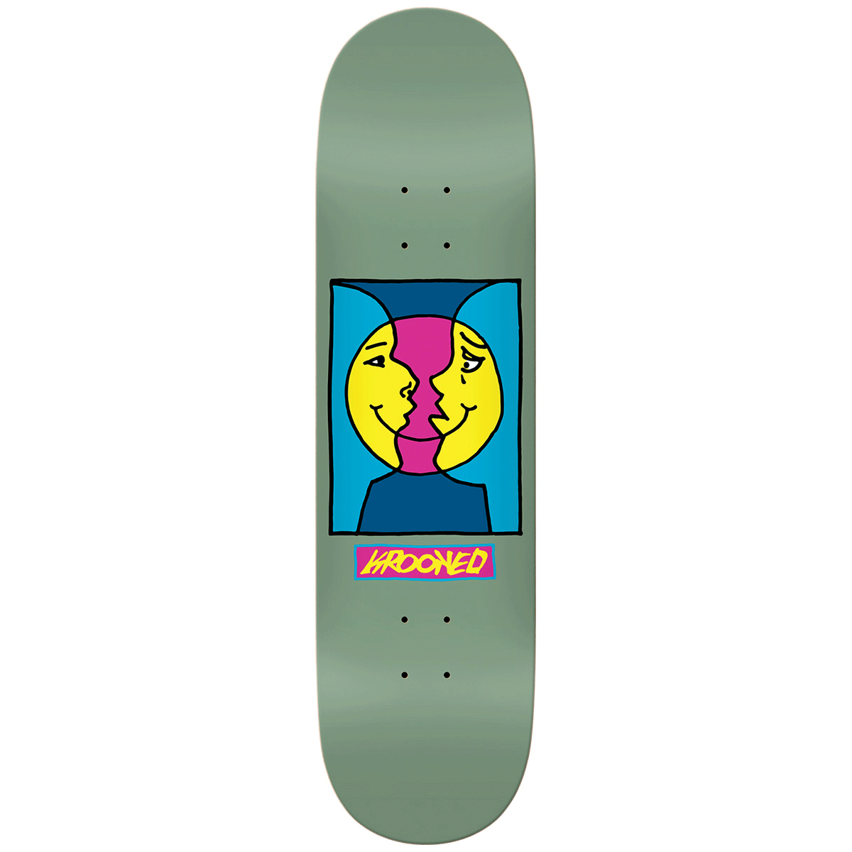 Krooked Deck Moon Smile Sage 8.5