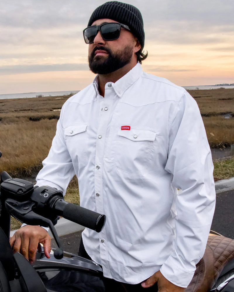 Dixxon Outdoorsman Performance Long Sleeve Shirt - White