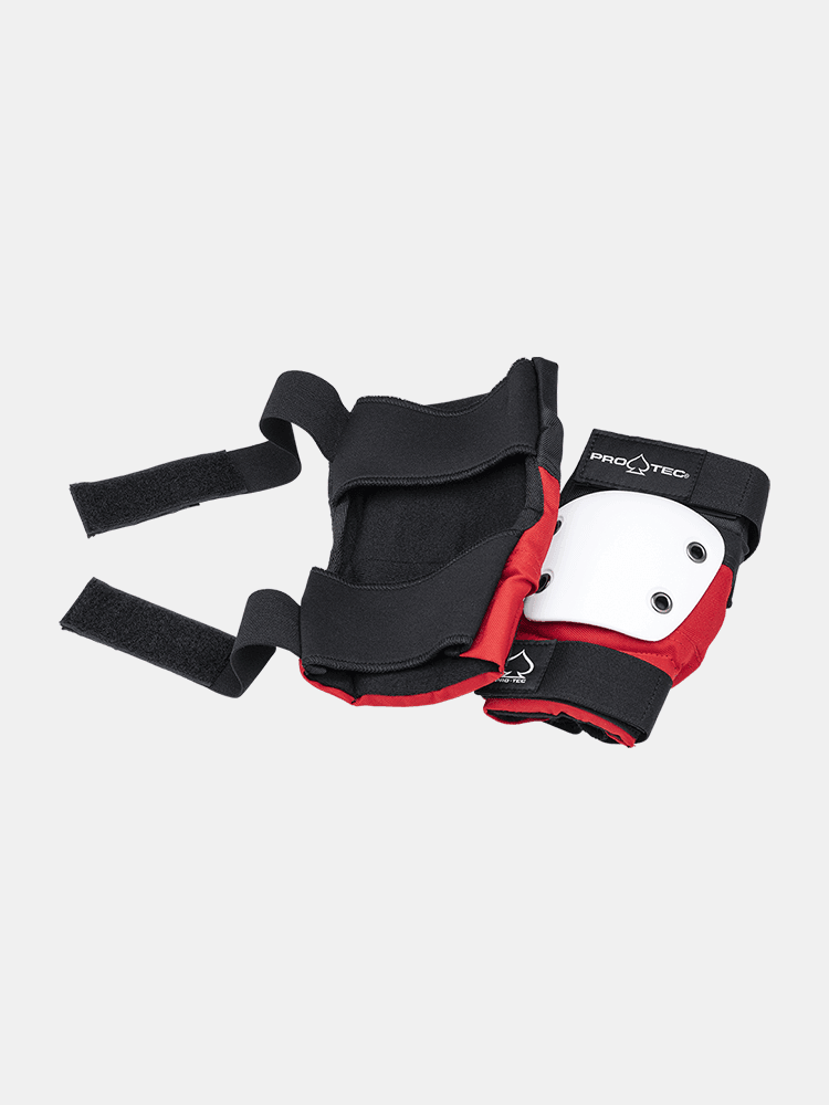 Protec Street Elbow Pads - Red / White / Black - Empire Skate NZ