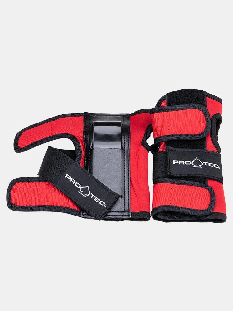 Protec Street Wrist Guards - Black / Red - Empire Skate NZ