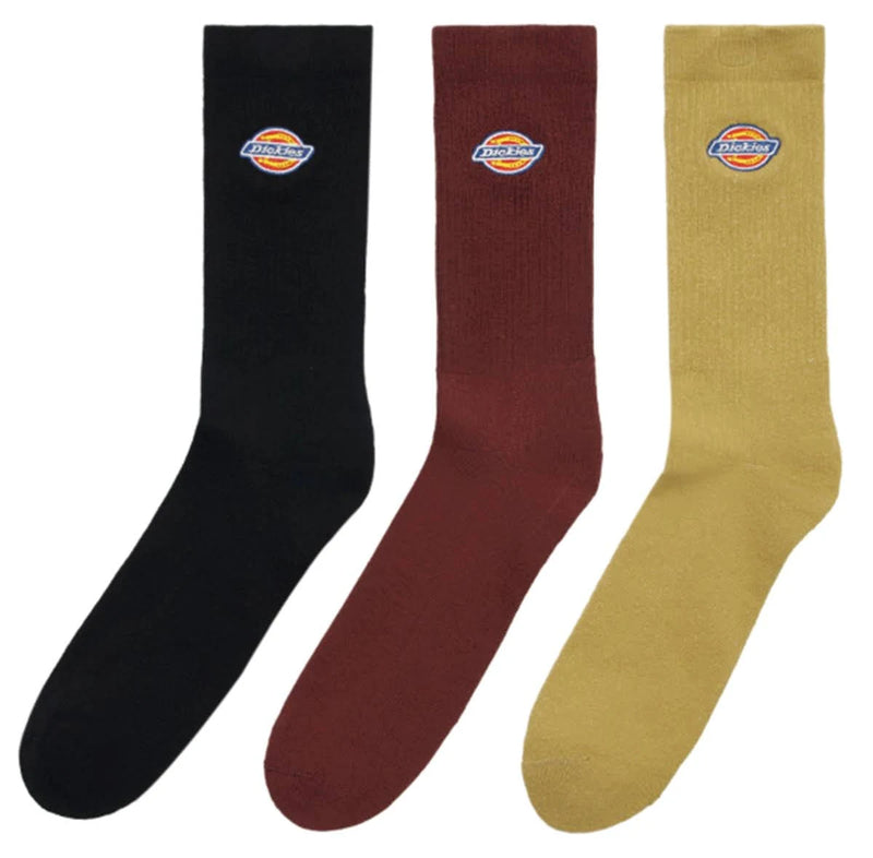 Dickies Valley Grove 3 Pack Crew Socks