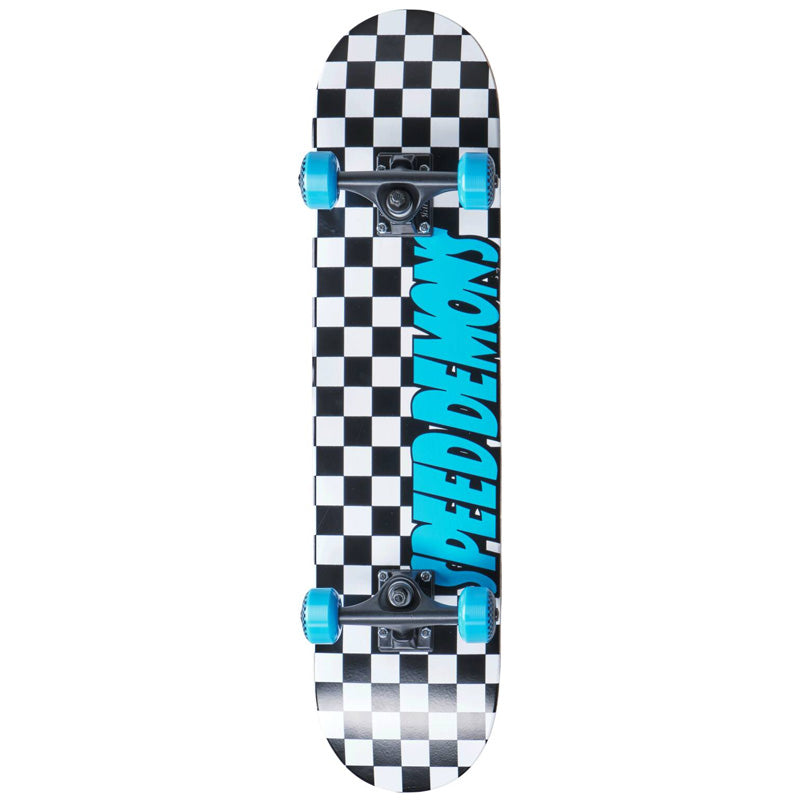 Speed Demons Checkers Black/Blue Complete 7.75"