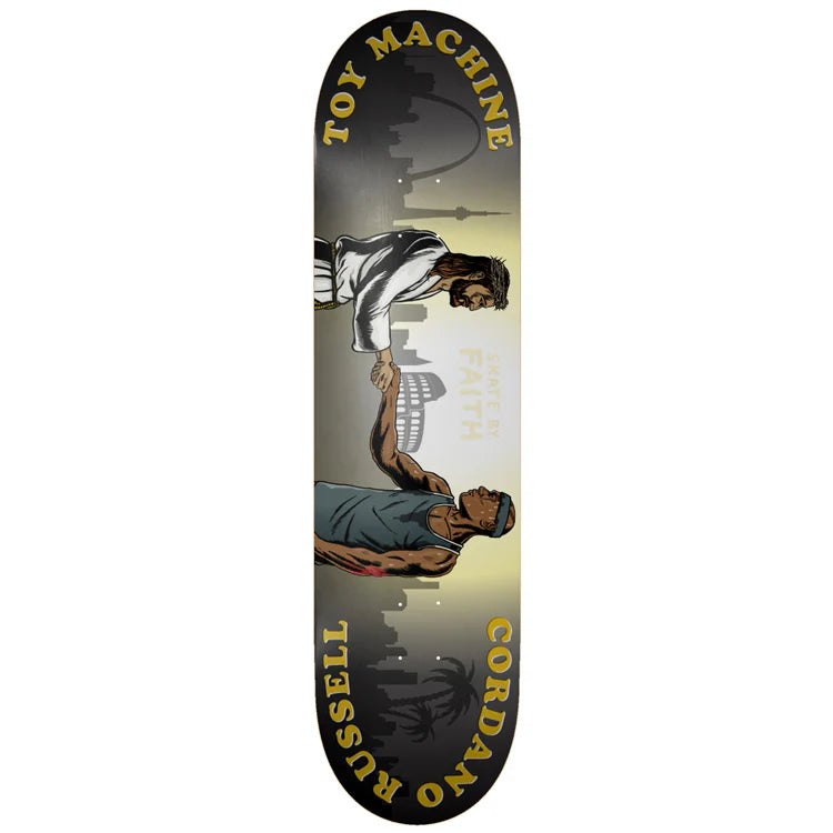 TOY MACHINE RUSSELL SKATE BY FAITH 8.50" DECK