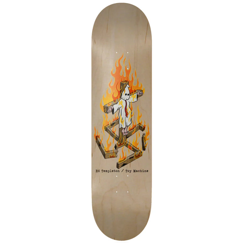 TOY MACHINE TEMPLETON CHARRED 8.25" DECK