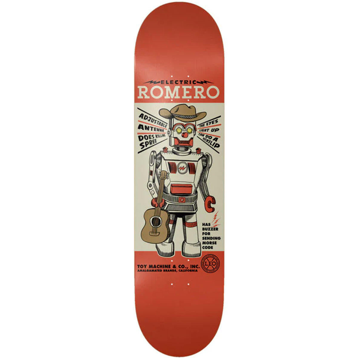 TOY MACHINE DECK LEO ROMERO ROBOT 8.5