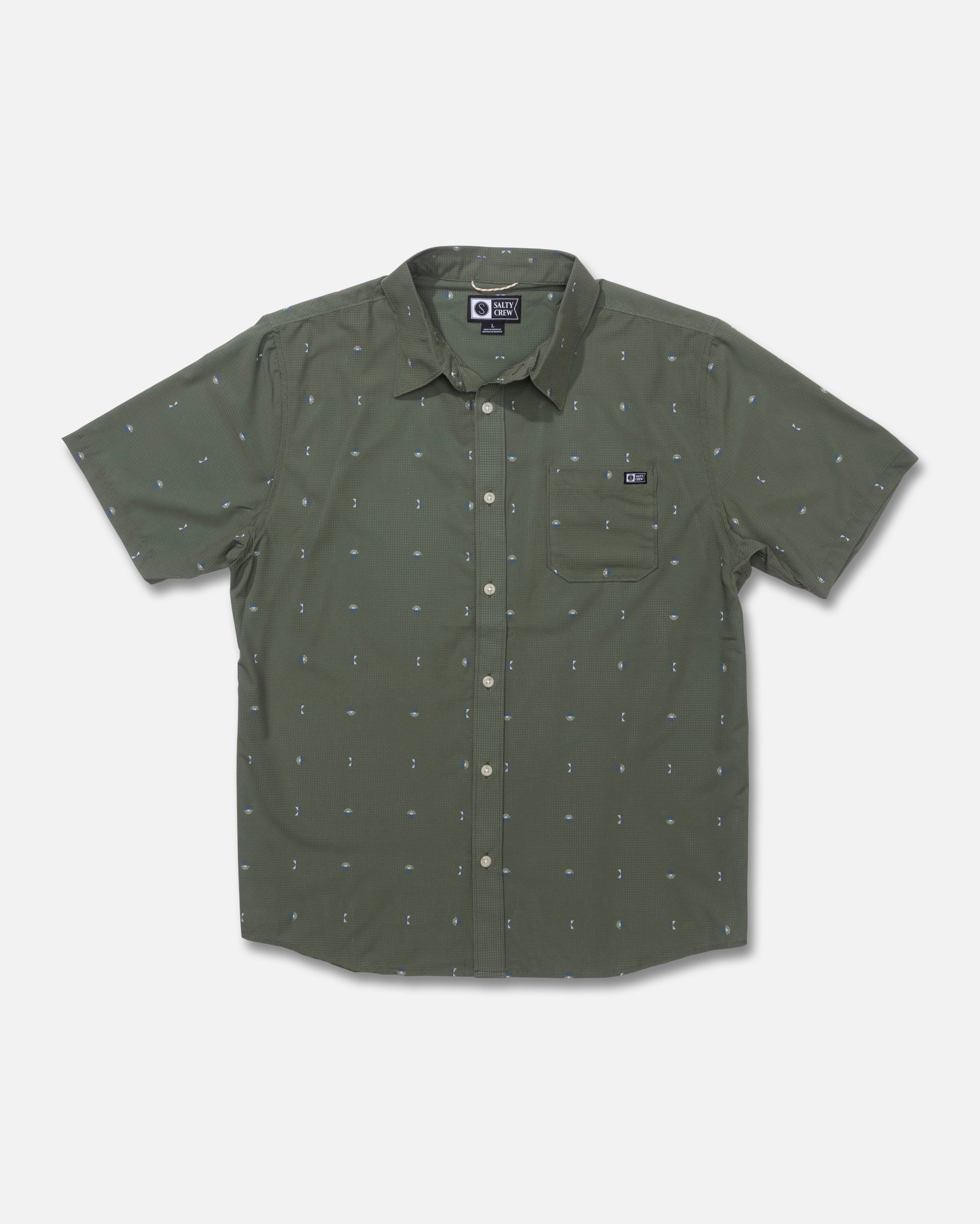 Salty Crew Breezer Perf Button Up Shirt
