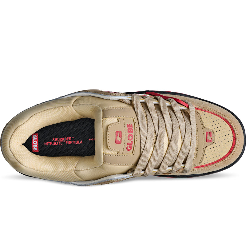 Globe Fusion - Khaki / Red