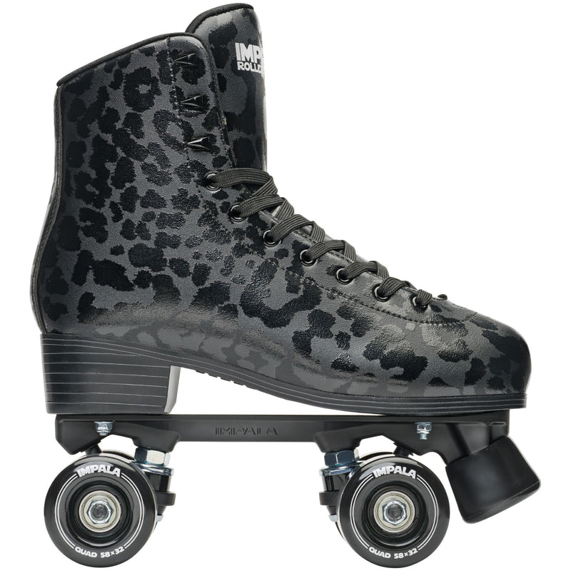 Impala Womens Rollerskates Black Leopard