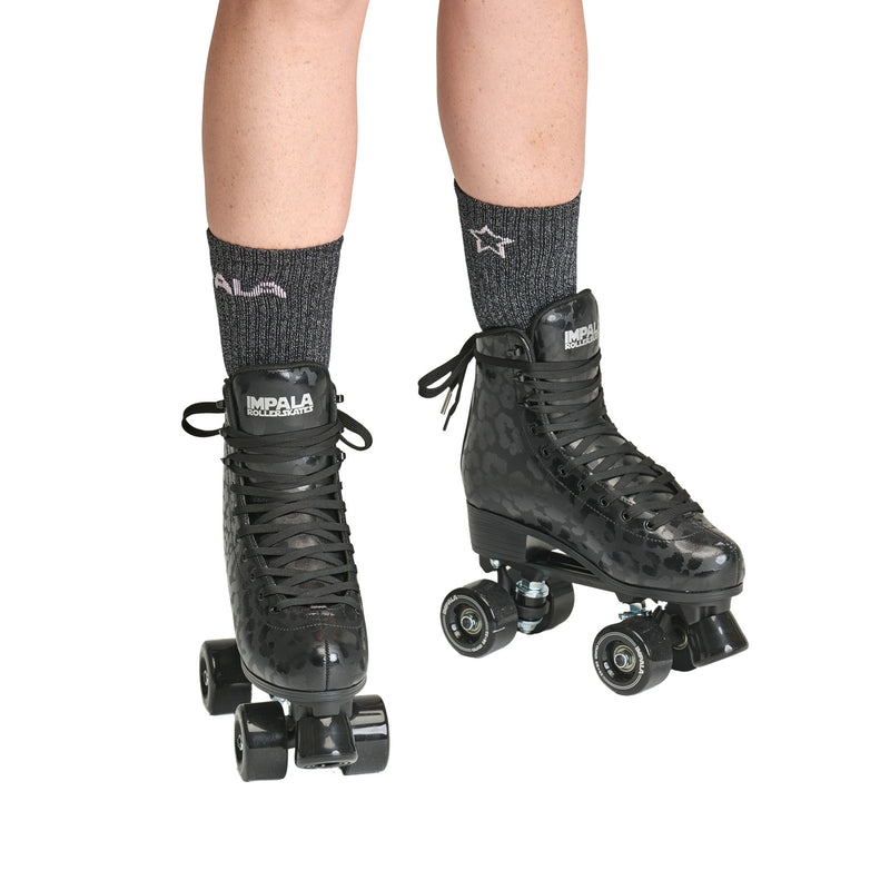 Impala Womens Rollerskates Black Leopard